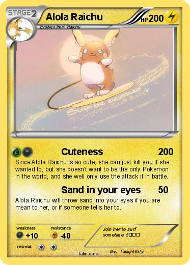 Pokemon Alola Raichu