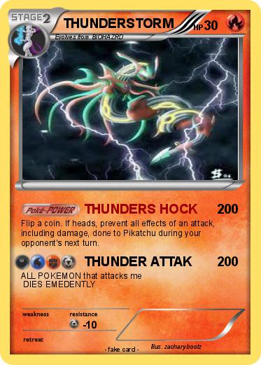 Pokemon THUNDERSTORM