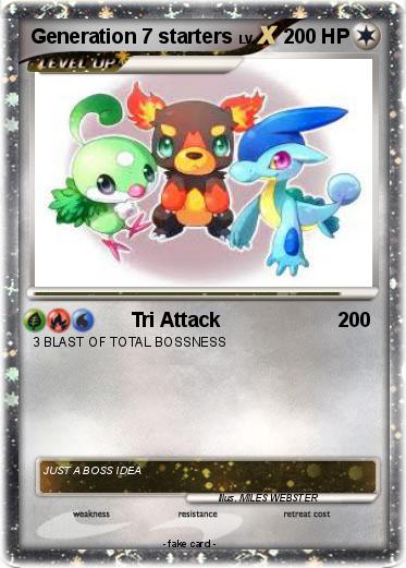 Pokemon Generation 7 starters