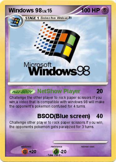 Pokemon Windows 98