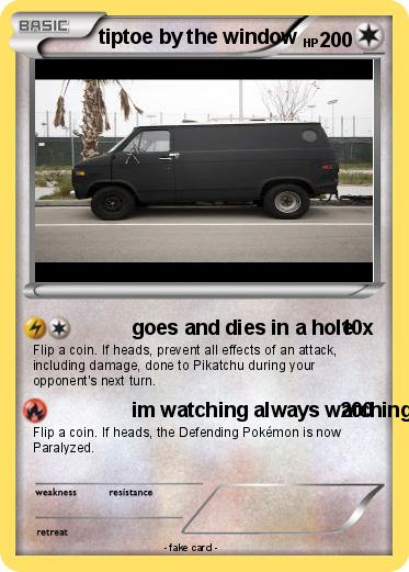 Pokemon tiptoe by the window