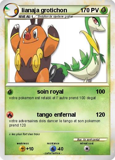 Pokemon lianaja grotichon