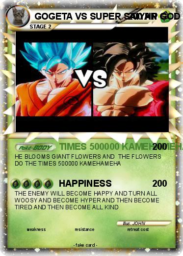 Pokemon GOGETA VS SUPER SAIYAN GOD GOKU