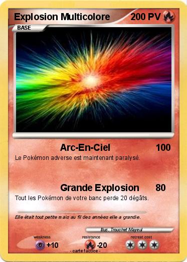 Pokemon Explosion Multicolore