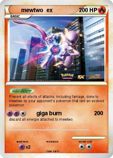 Pokemon mewtwo  ex
