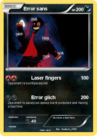 Pokemon Error sans