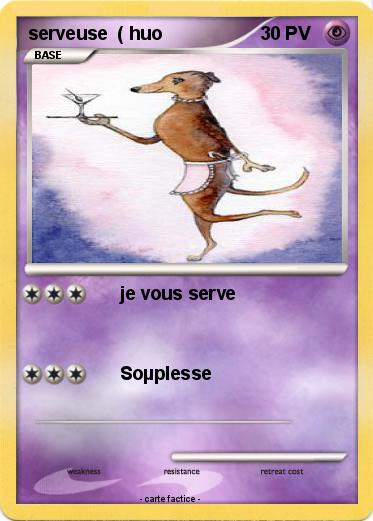 Pokemon serveuse  ( huo