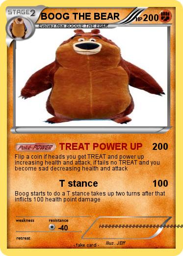 Pokemon BOOG THE BEAR