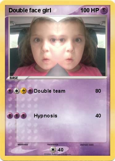 Pokemon Double face girl