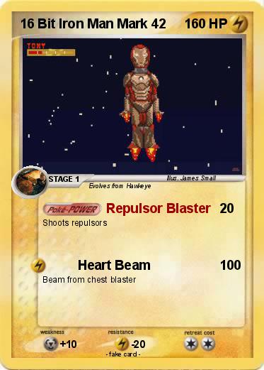 Pokemon 16 Bit Iron Man Mark 42
