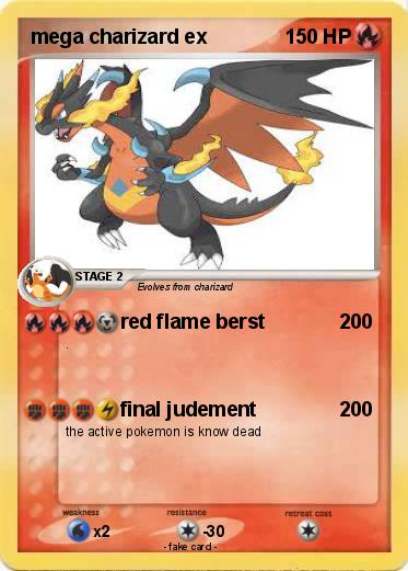 Pokemon mega charizard ex