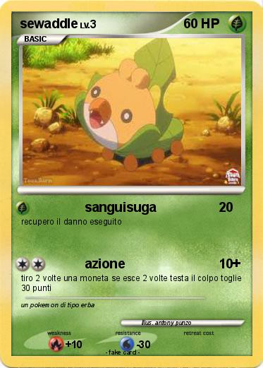 Pokemon sewaddle