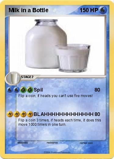 Pokemon Milk in a Bottle