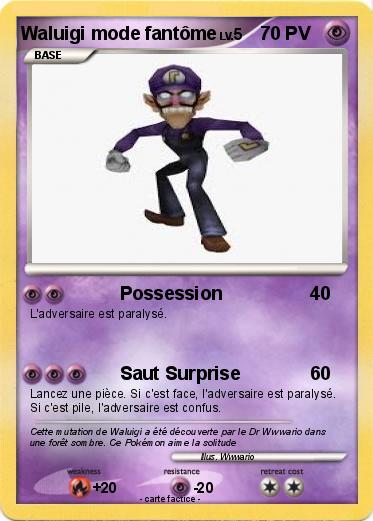 Pokemon Waluigi mode fantôme