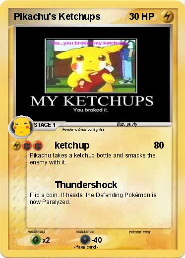 Pokemon Pikachu's Ketchups
