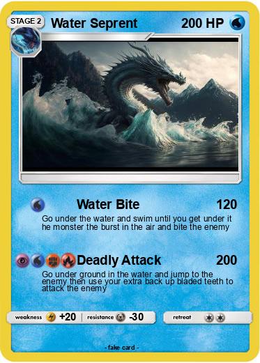 Pokemon Water Seprent