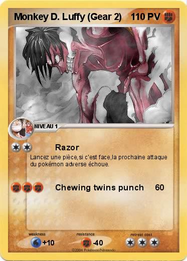 Pokemon Monkey D. Luffy (Gear 2)