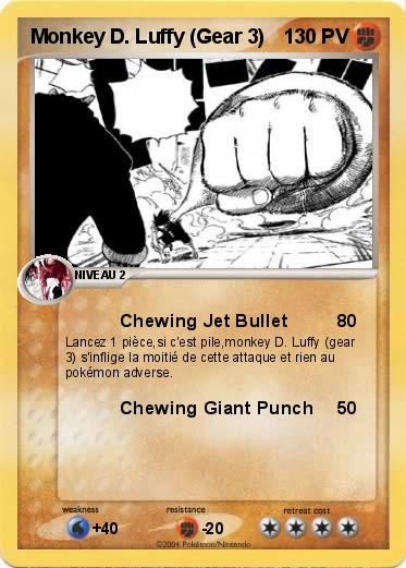 Pokemon Monkey D. Luffy (Gear 3)