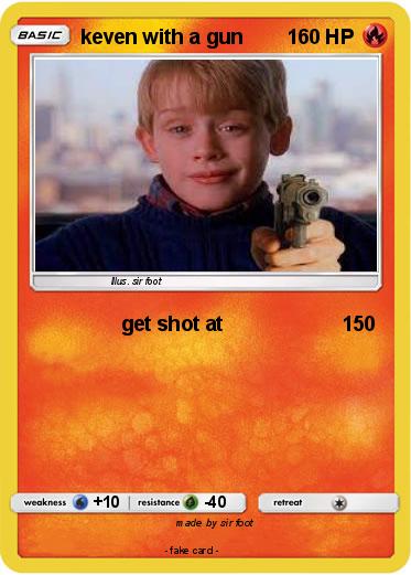 Pokemon keven with a gun