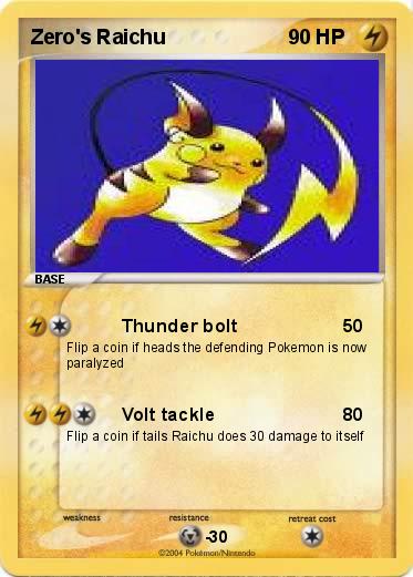 Pokemon Zero's Raichu