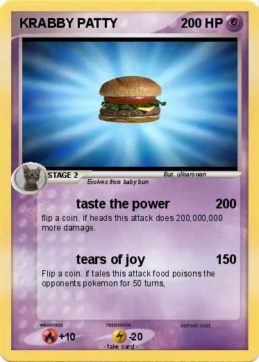 Pokemon KRABBY PATTY