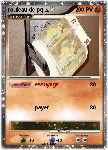 Pokemon rouleau de pq