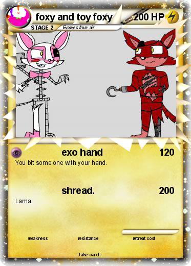 Pokemon foxy and toy foxy