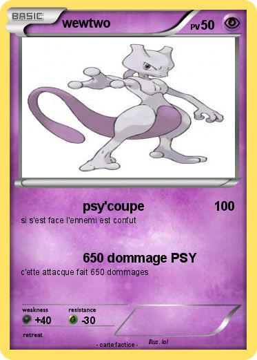 Pokemon wewtwo