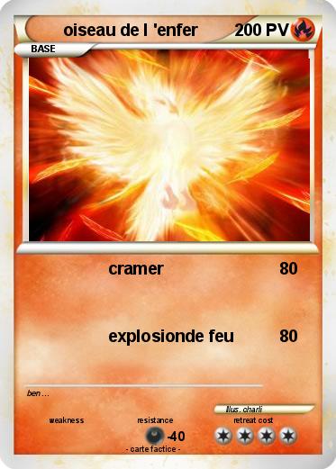 Pokemon oiseau de l 'enfer