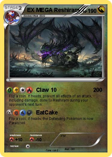 Pokemon EX MEGA Reshiram