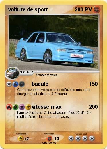 Pokemon voiture de sport