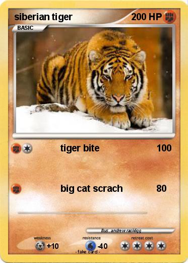 Pokemon siberian tiger