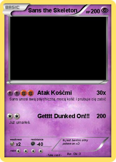 Pokemon Sans the Skeleton