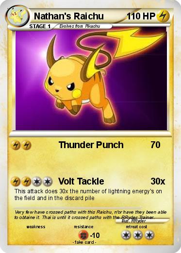 Pokemon Nathan's Raichu