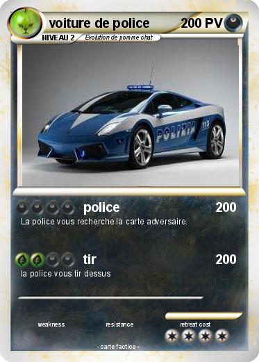 Pokemon voiture de police