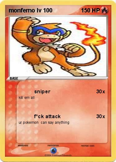 Pokemon monferno lv 100