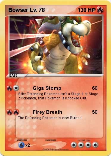 Pokemon Bowser Lv. 78