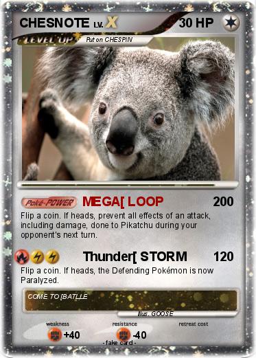 Pokemon CHESNOTE