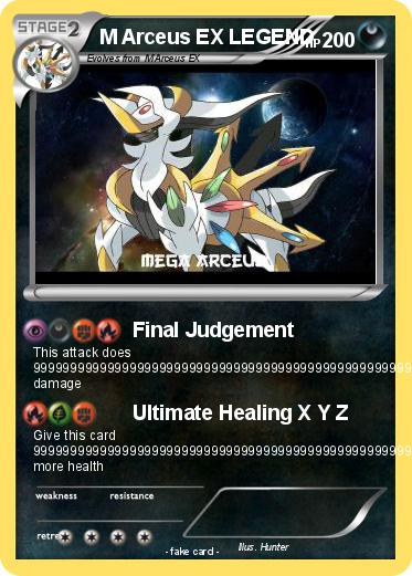 Pokemon M Arceus EX LEGEND