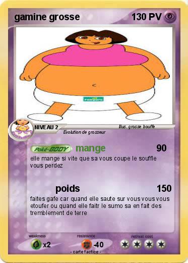 Pokemon gamine grosse