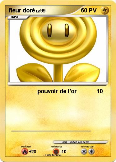 Pokemon fleur doré