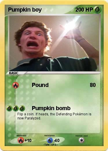 Pokemon Pumpkin boy