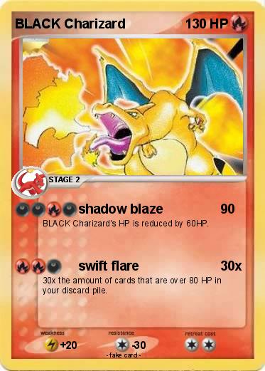 Pokemon BLACK Charizard
