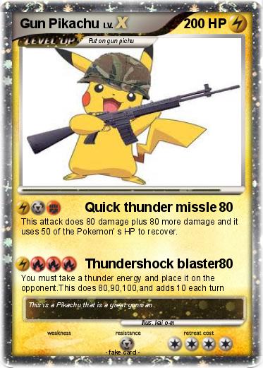 Pokemon Gun Pikachu