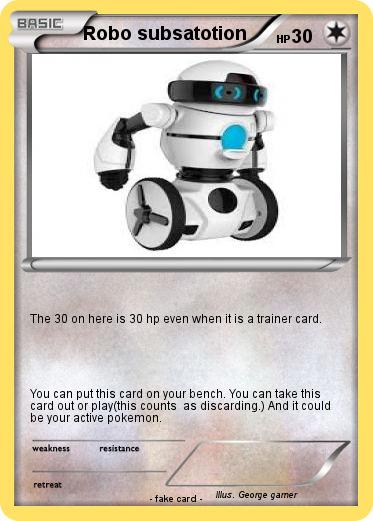 Pokemon Robo subsatotion