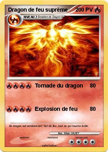 Pokemon Dragon de feu suprême
