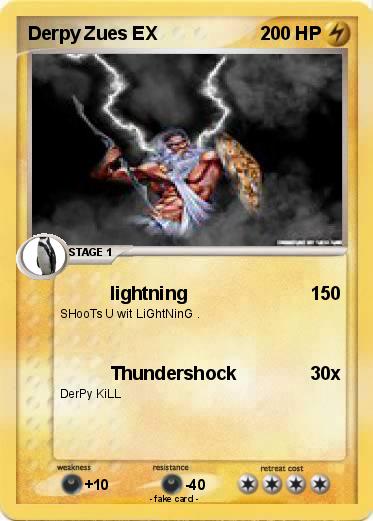 Pokemon Derpy Zues EX