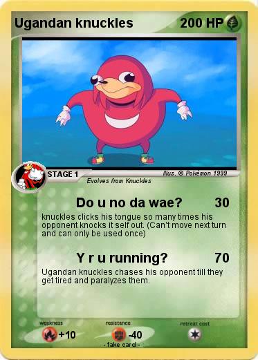Pokemon Ugandan knuckles