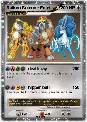 Pokemon Raikou Suicune Entei