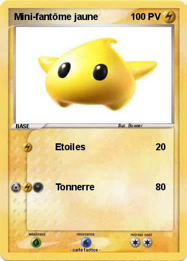 Pokemon Mini-fantôme jaune